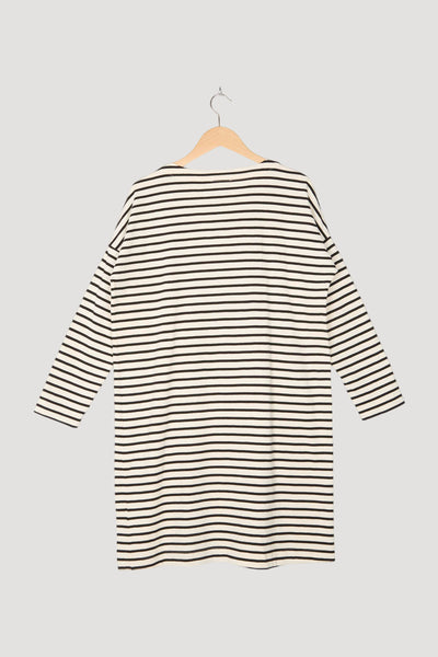 Secondhand Heavy Slub Jerseykleid Streifen 