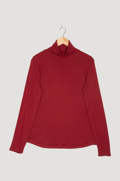 Secondhand Soft Rib Rollkragen Shirt Fitted aus Bio-Baumwolle und TENCEL™ Modal