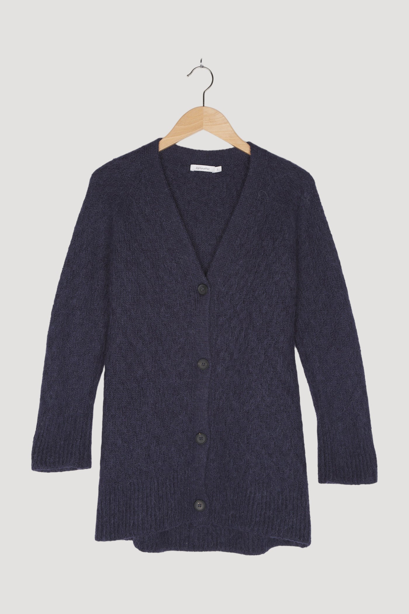 Secondhand Strickjacke aus Alpaka und Schurwolle