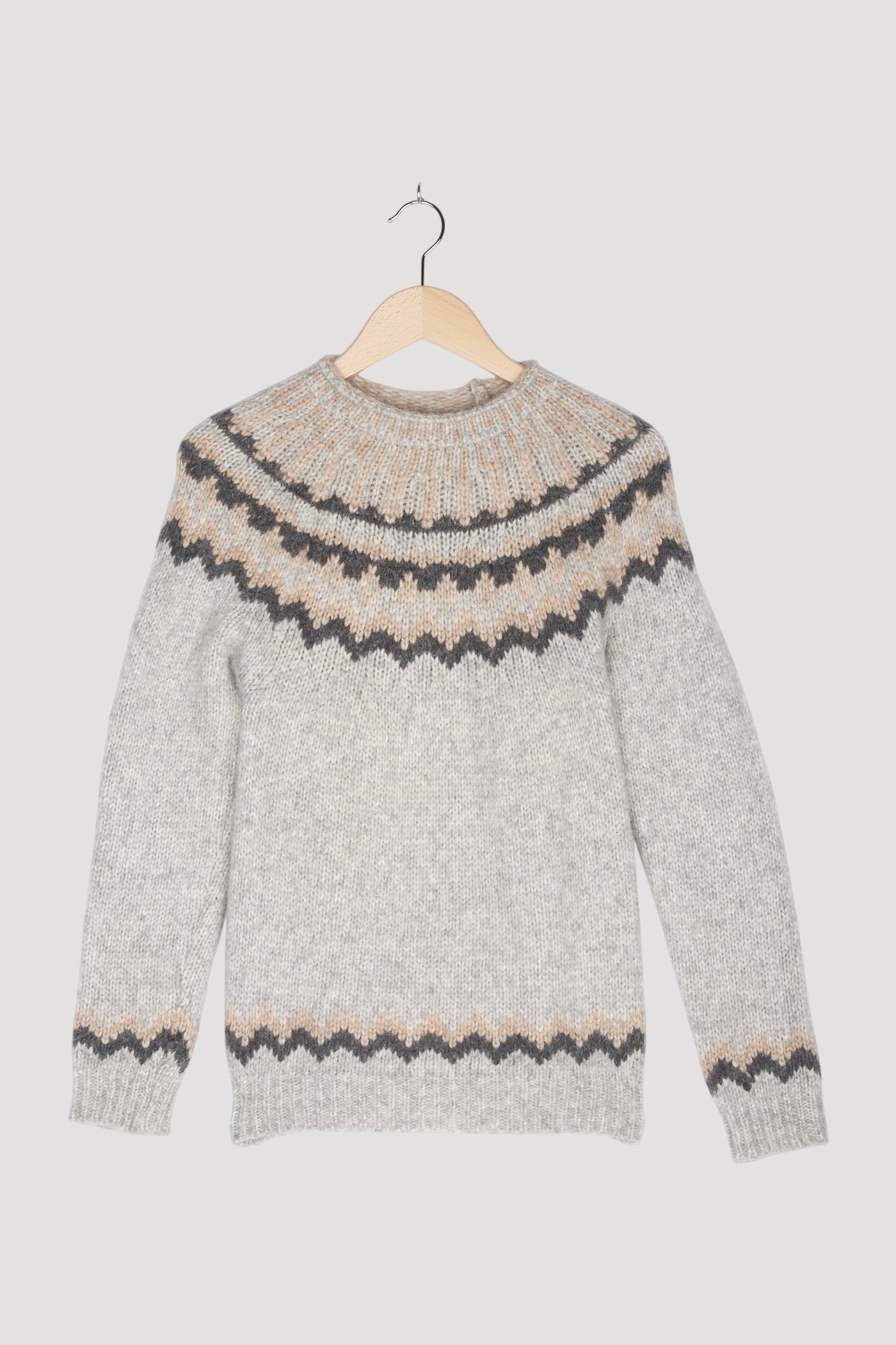 Secondhand Norweger-Pullover aus Alpaka mit Baumwolle und Schurwolle