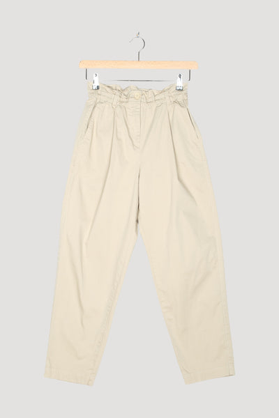 Secondhand Paperbag-Hose aus Bio-Baumwolle