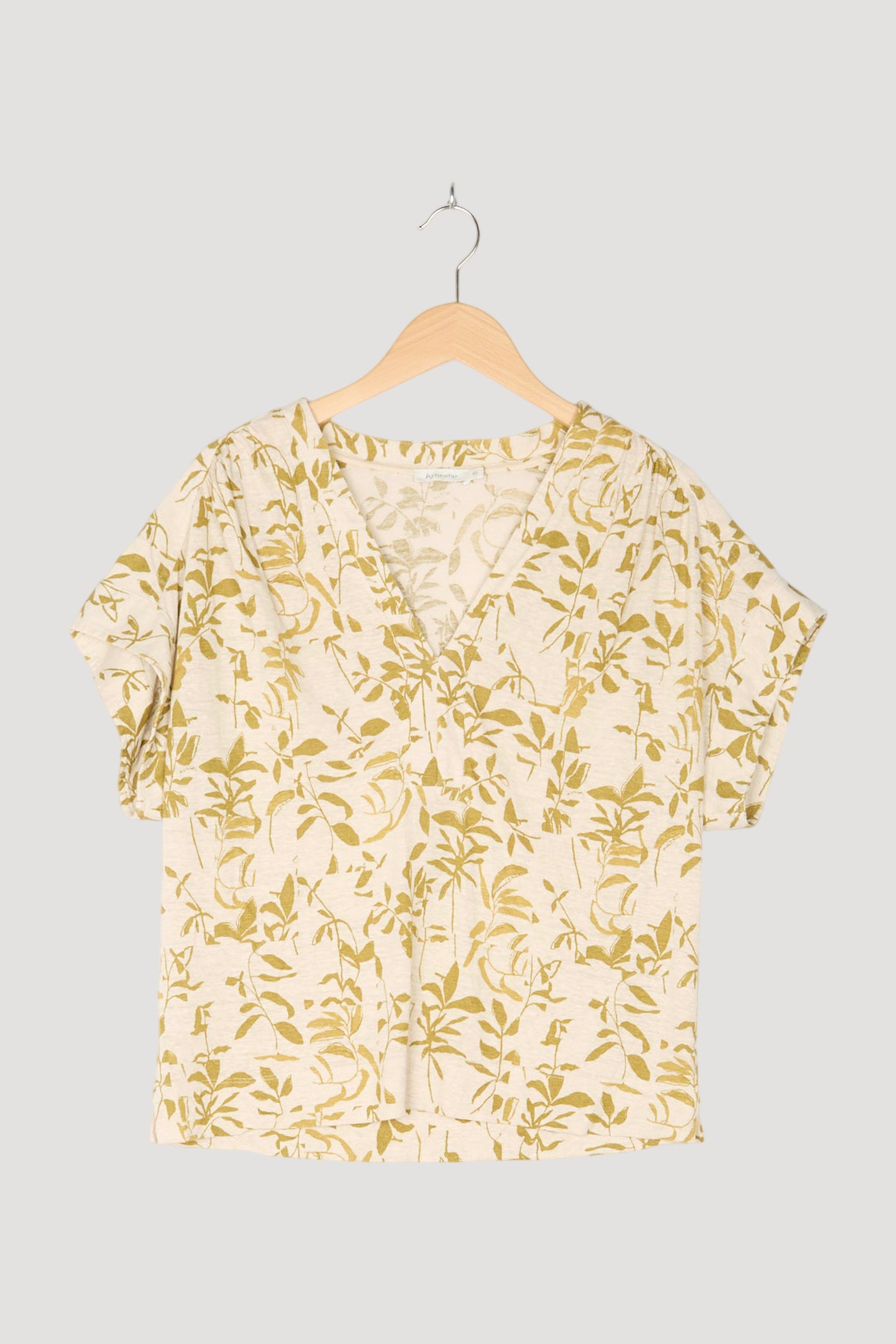 Secondhand Blusenshirt aus reinem Hanf