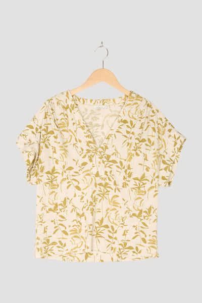 Secondhand Blusenshirt aus reinem Hanf