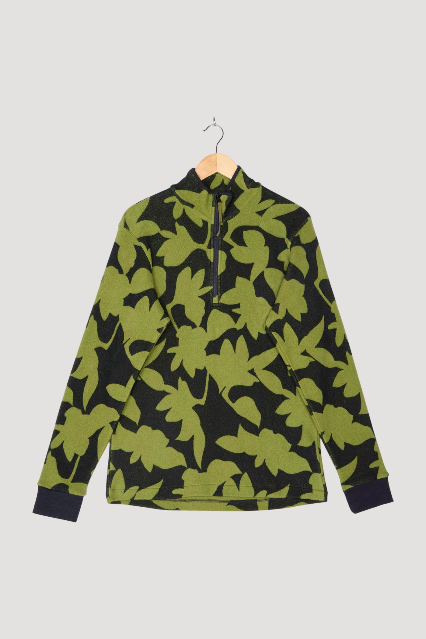 Secondhand Fleece Troyer Relaxed aus reiner Bio-Baumwolle