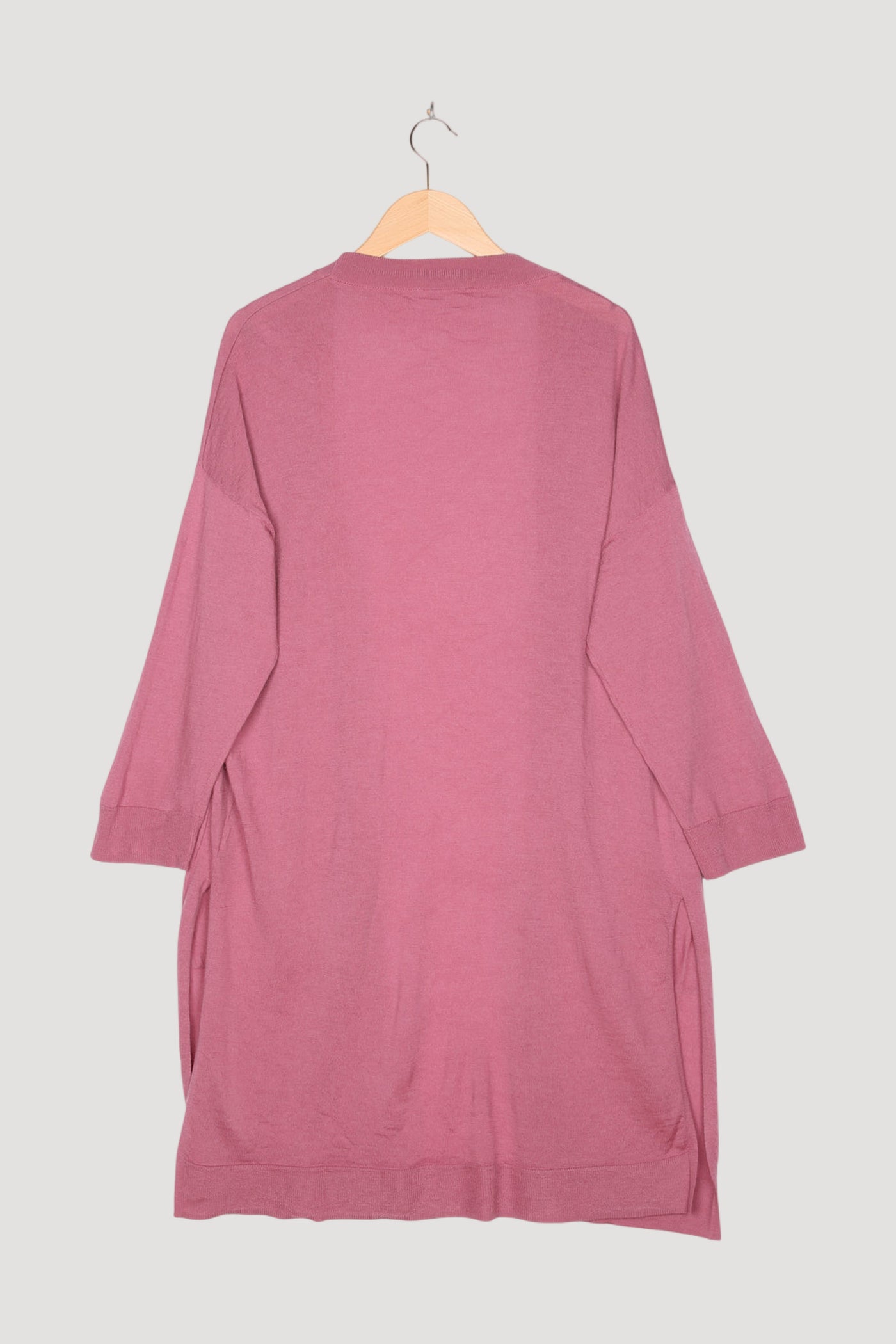 Secondhand Pflanzengefärbte Strickjacke aus reiner Merinowolle