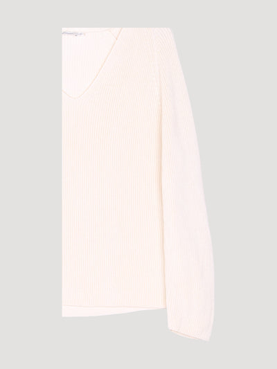 Secondhand V-Pullover aus reiner Bio-Baumwolle