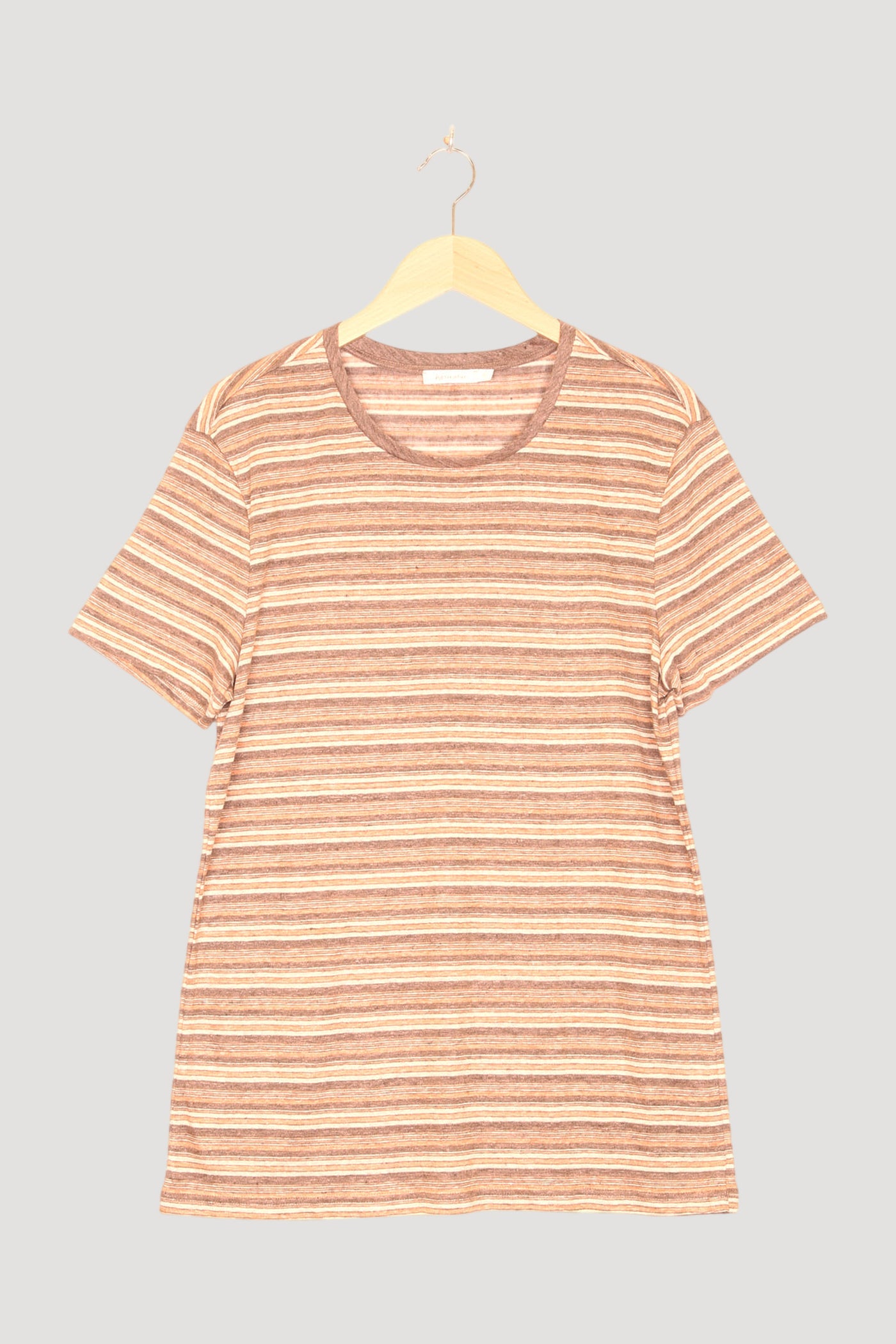 Secondhand Streifen-Shirt aus reinem Leinen