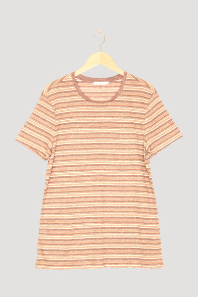 Secondhand Streifen-Shirt aus reinem Leinen
