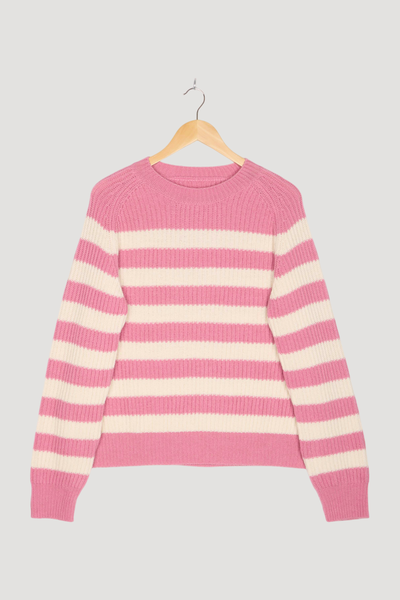 Secondhand Pullover Streifen Relaxed mit Bio-Merinowolle