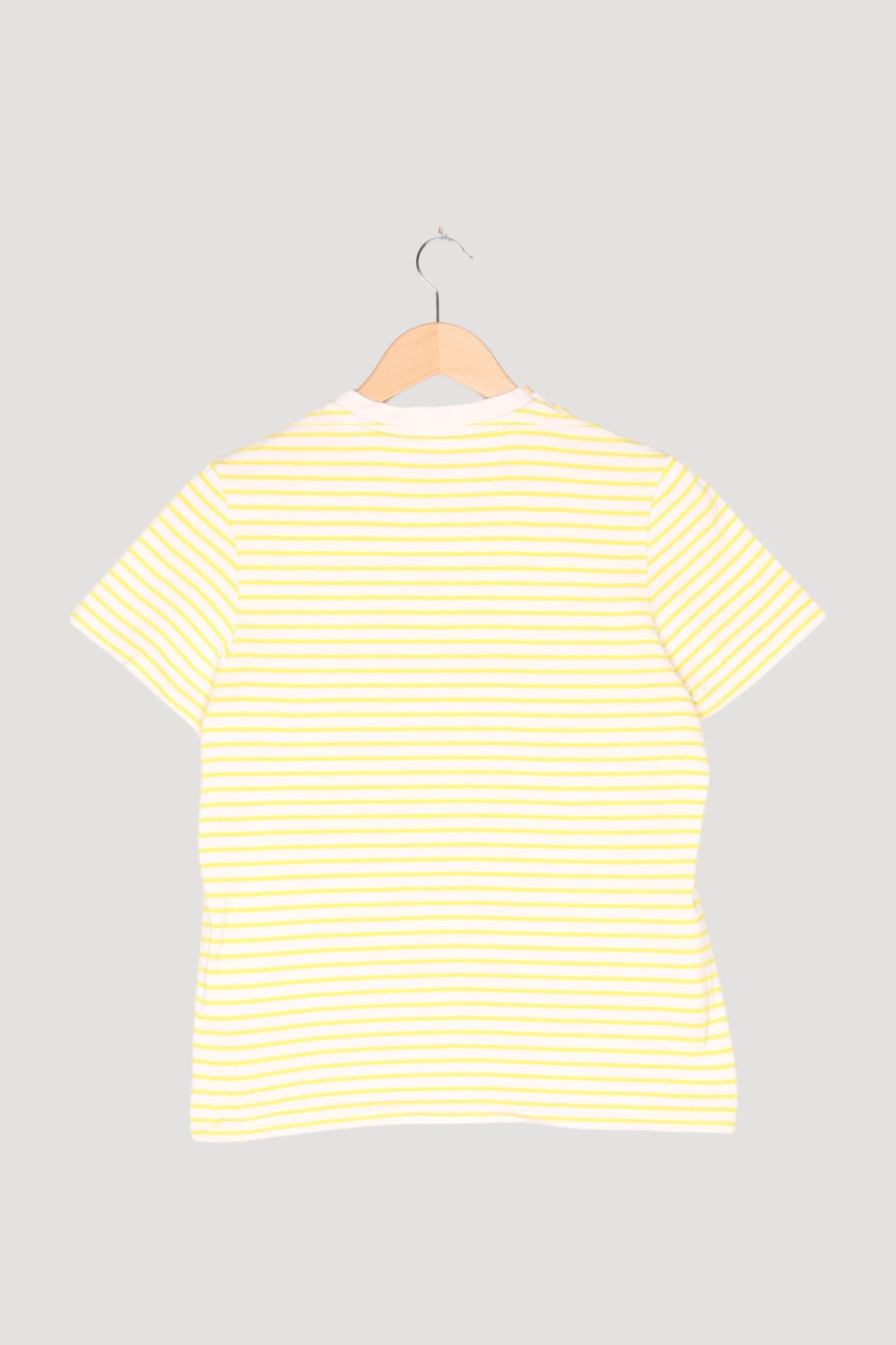 Secondhand Kurzarm-Ringelshirt aus reiner Bio-Baumwolle