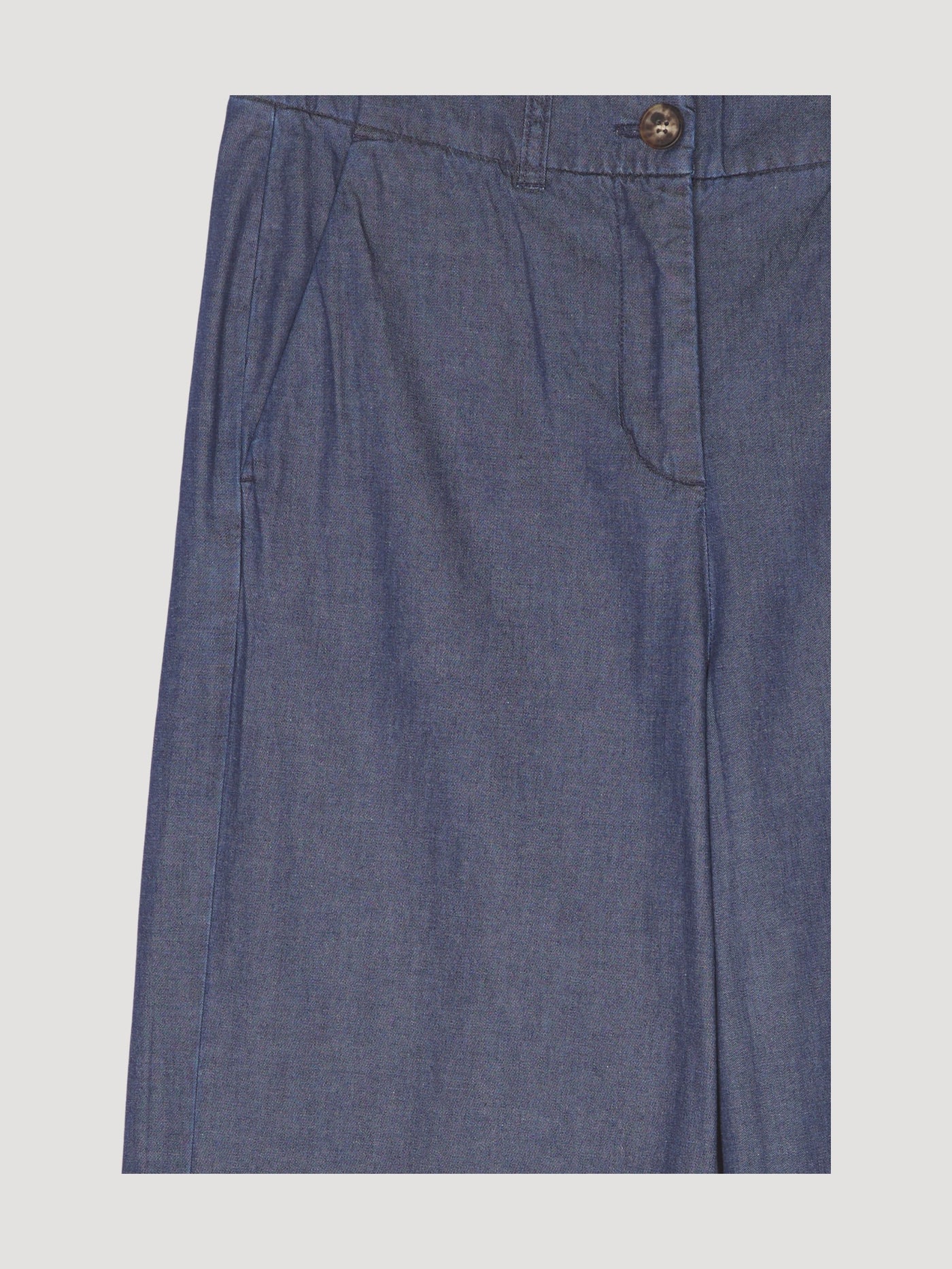 Secondhand Light Denim Culotte aus reiner Bio-Baumwolle