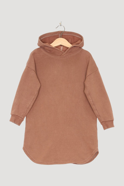 Secondhand Hoodie-Kleid aus reiner Bio-Baumwolle
