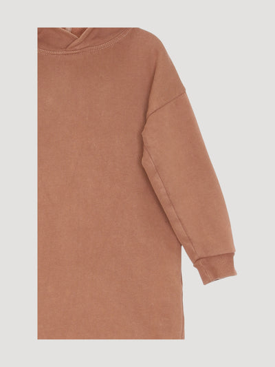 Secondhand Hoodie-Kleid aus reiner Bio-Baumwolle