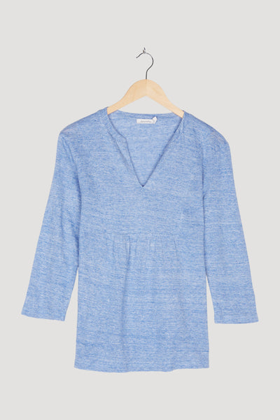 Secondhand Tunika-Shirt aus reinem Leinen