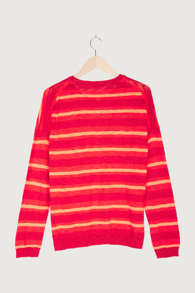 Secondhand Damen Streifen-Pullover aus reiner Bio-Baumwolle