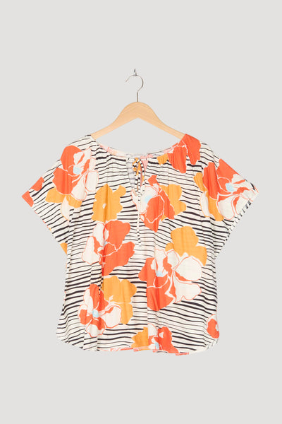 Secondhand Blusenshirt aus reiner Bio-Baumwolle