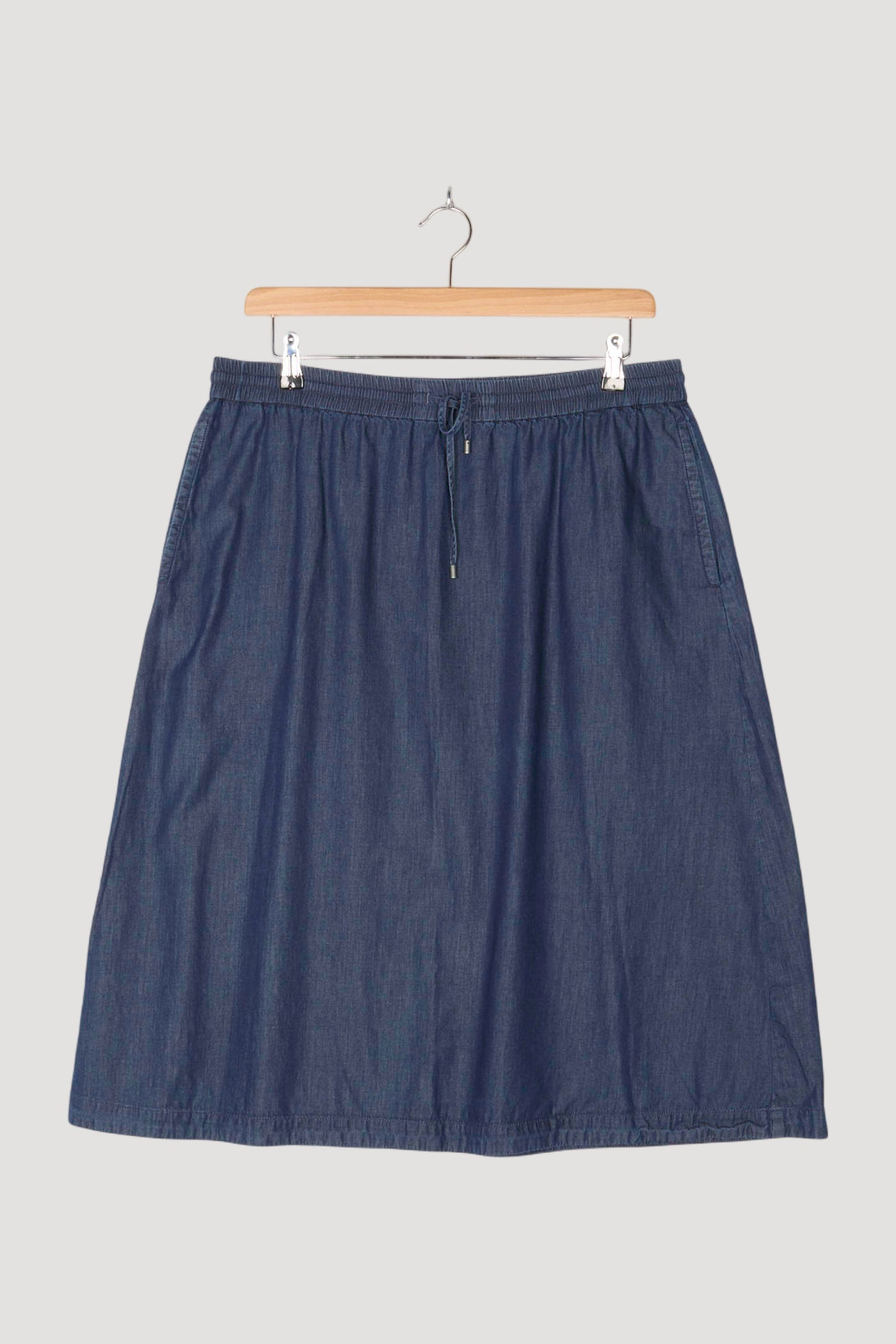 Secondhand Jeansrock aus reinem Bio-Denim