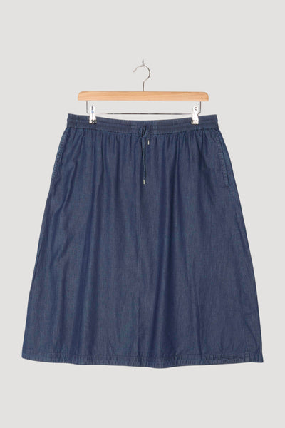 Secondhand Jeansrock aus reinem Bio-Denim