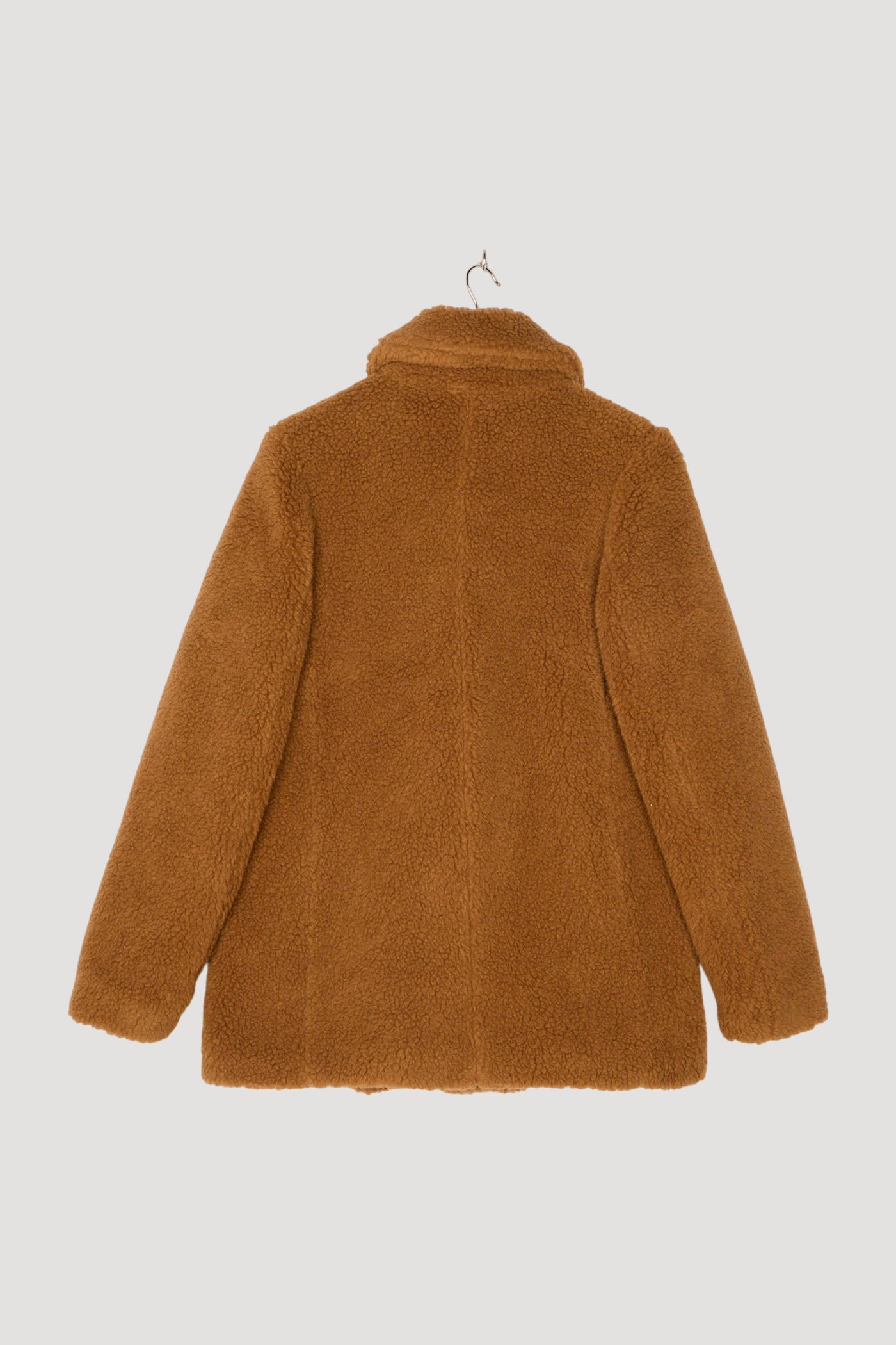 Secondhand Teddyjacke Relaxed aus Schurwolle mit Bio-Baumwolle und Kamelhaar