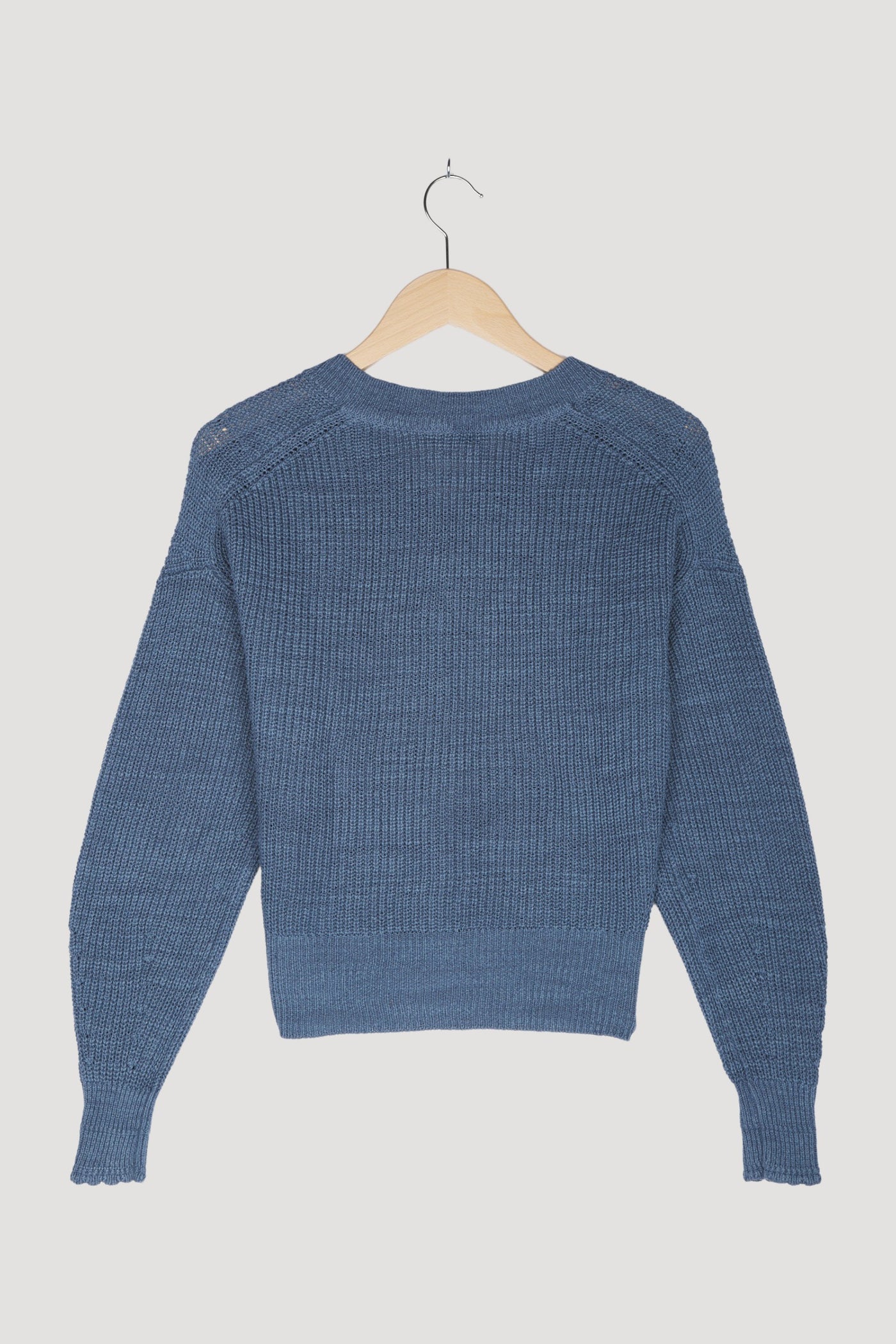 Secondhand Pullover aus Leinen mit Bio-Baumwolle