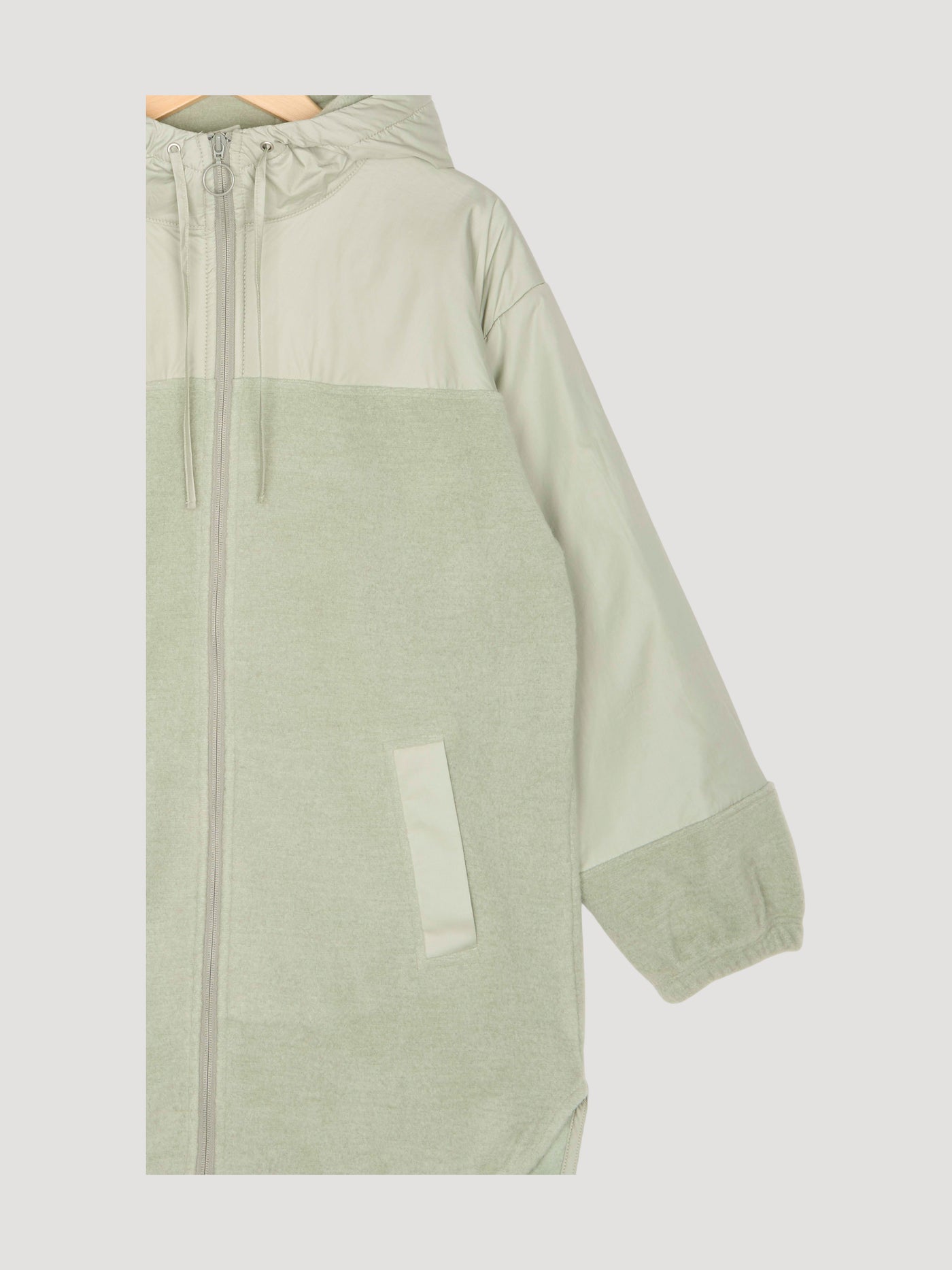 Secondhand Wollfleece Mantel Relaxed aus Bio-Merinowolle mit Bio-Baumwolle
