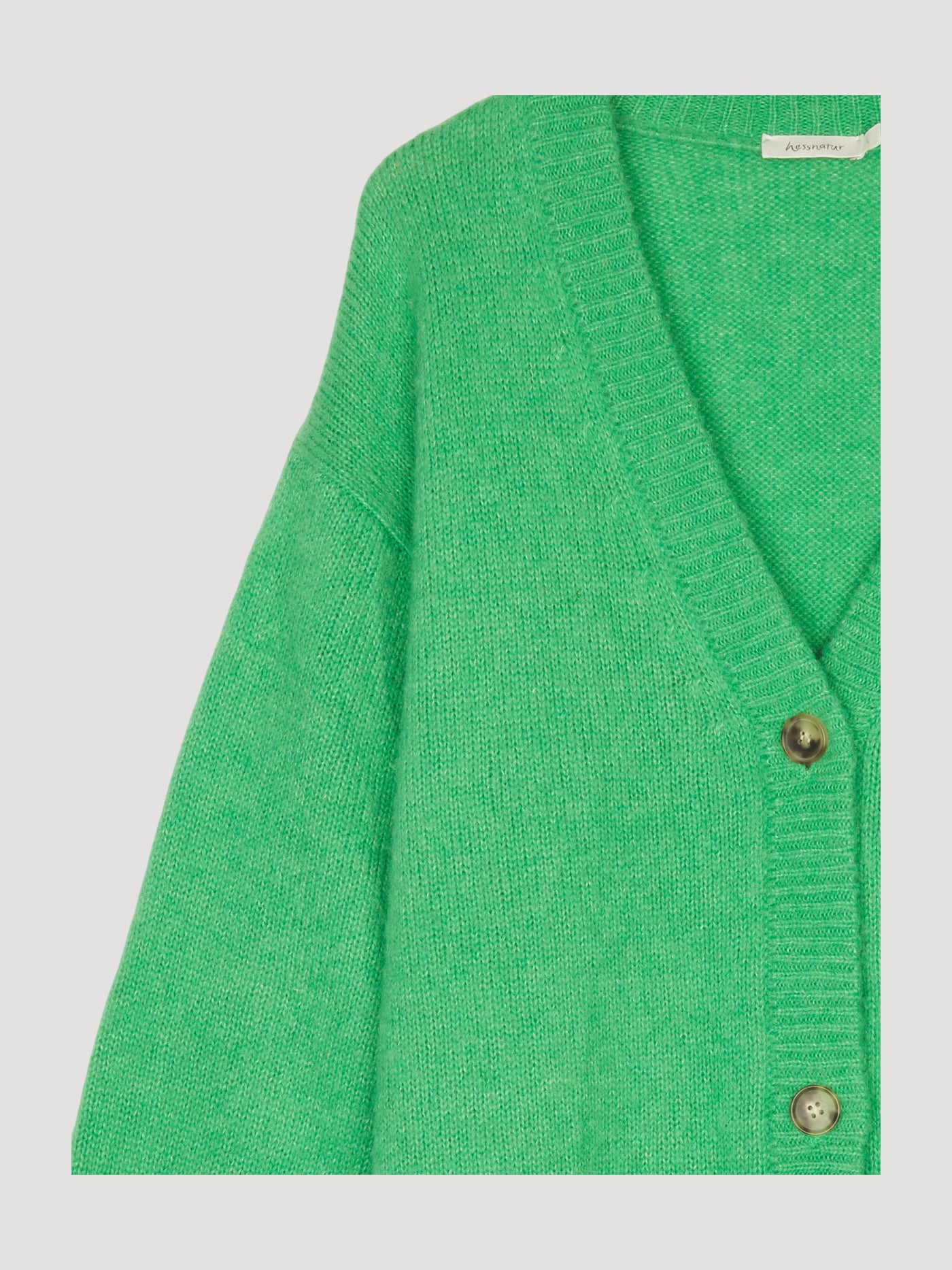 Secondhand Strickjacke aus Alpaka mit Seide und Mohair