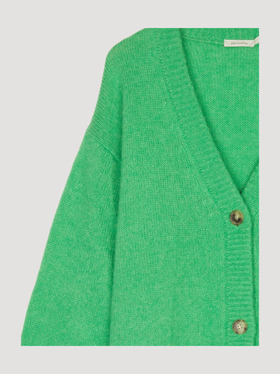 Secondhand Strickjacke aus Alpaka mit Seide und Mohair