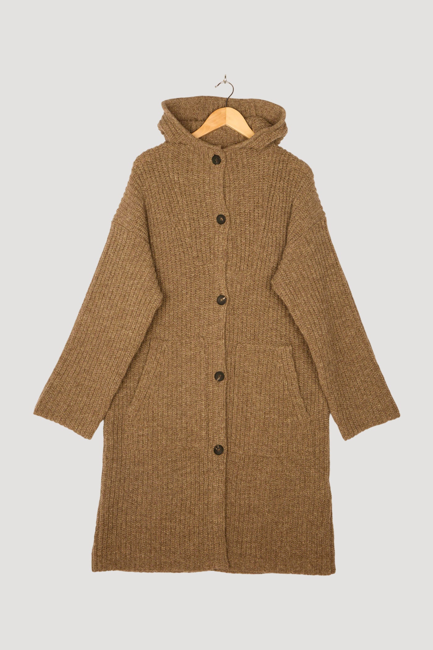 Secondhand Rhön Strickmantel Oversize aus regionaler Schurwolle