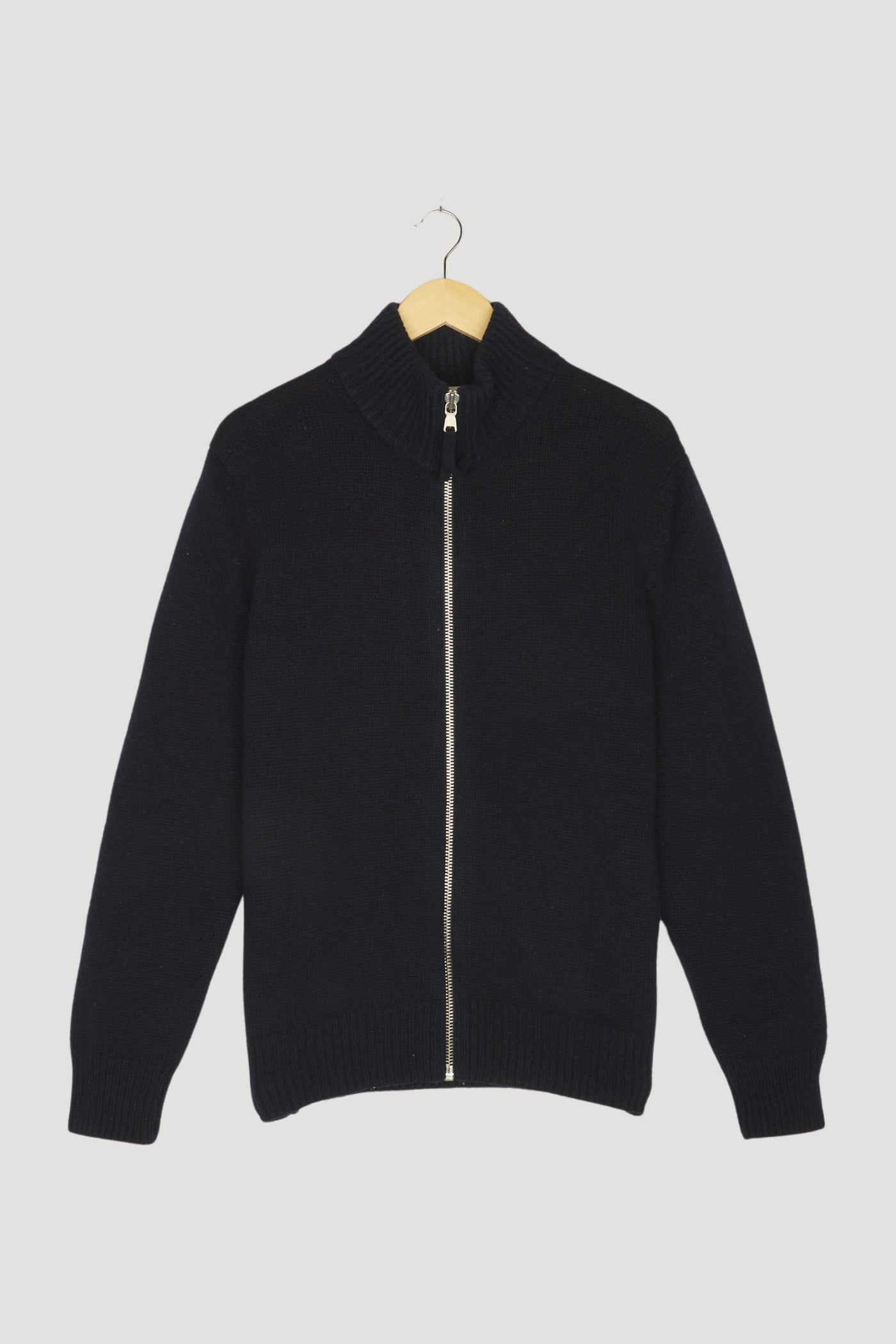 Secondhand Zip-Jacke aus reiner Bio-Lambswool