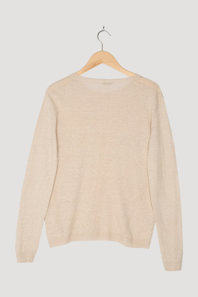 Secondhand Pullover aus Leinen mit Seide