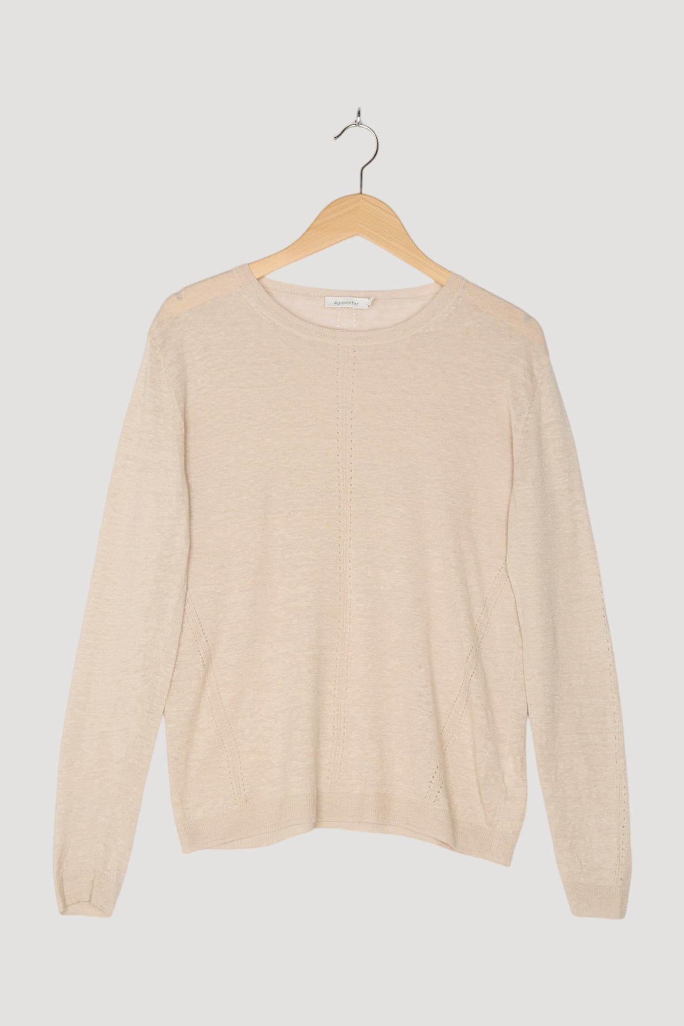 Secondhand Pullover aus Leinen mit Seide