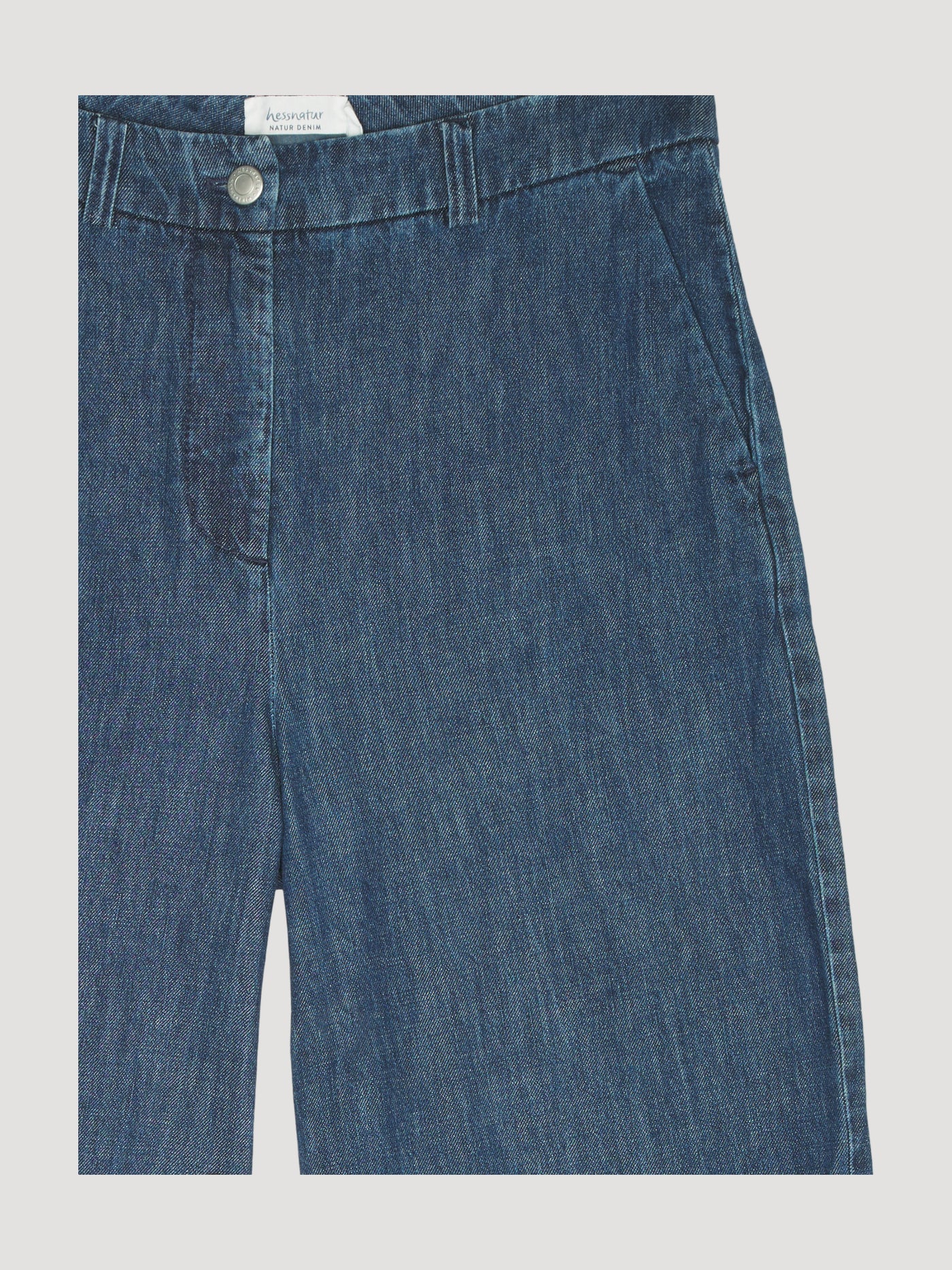 Secondhand Lightdenim Jeans Culotte mit ungefärbtem Kapok