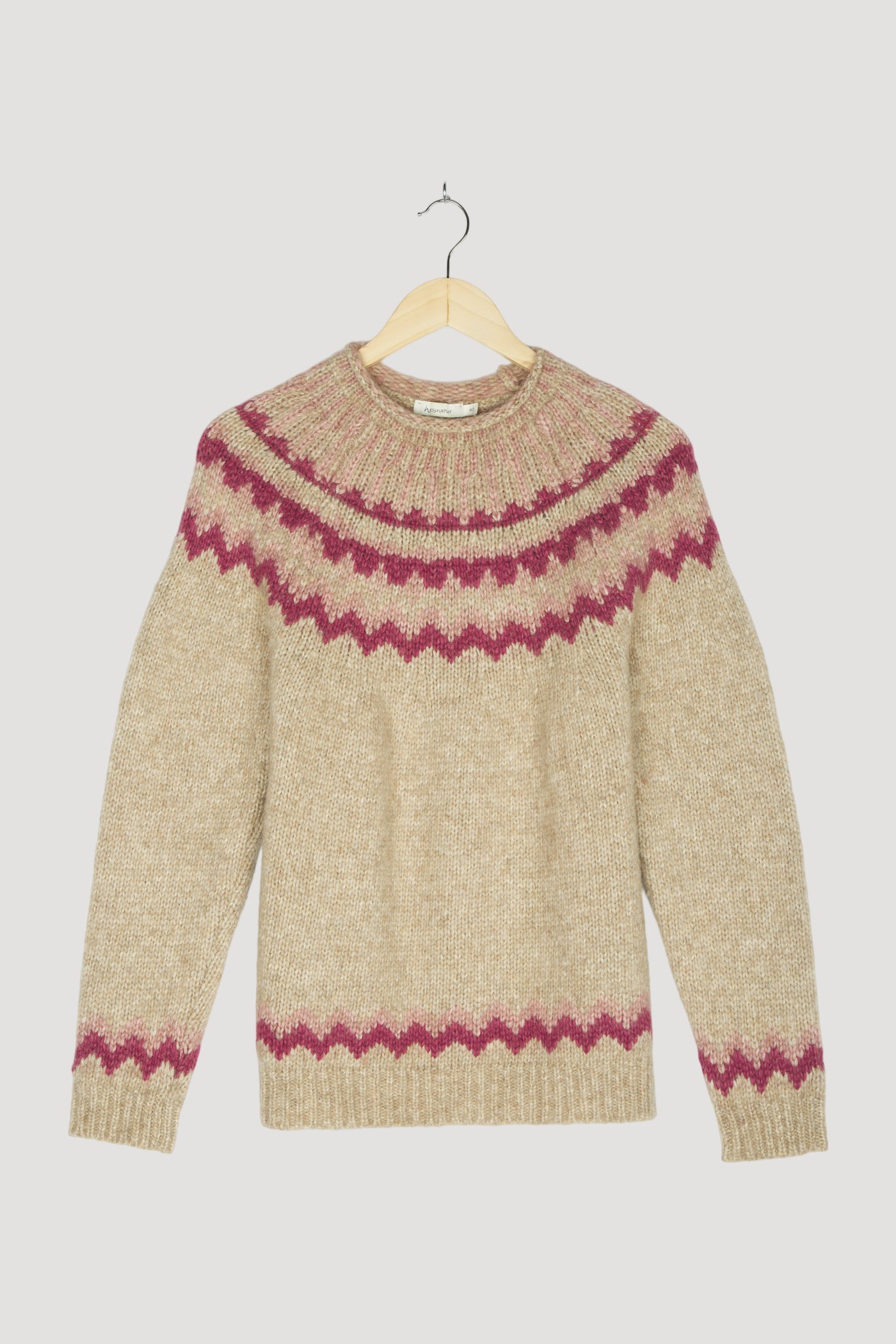 Secondhand Pullover aus Alpaka mit Baumwolle, Schurwolle und Seide