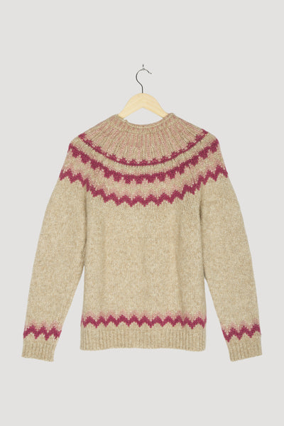 Secondhand Pullover aus Alpaka mit Baumwolle, Schurwolle und Seide