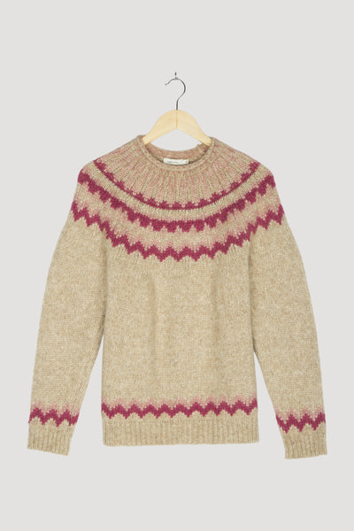 Secondhand Pullover aus Alpaka mit Baumwolle, Schurwolle und Seide
