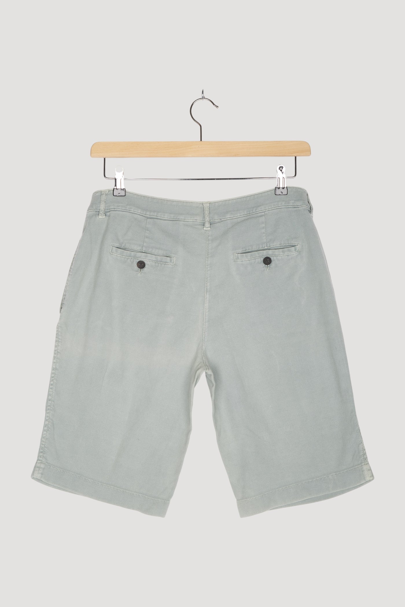 Secondhand Bermudas aus Bio-Baumwolle mit Leinen