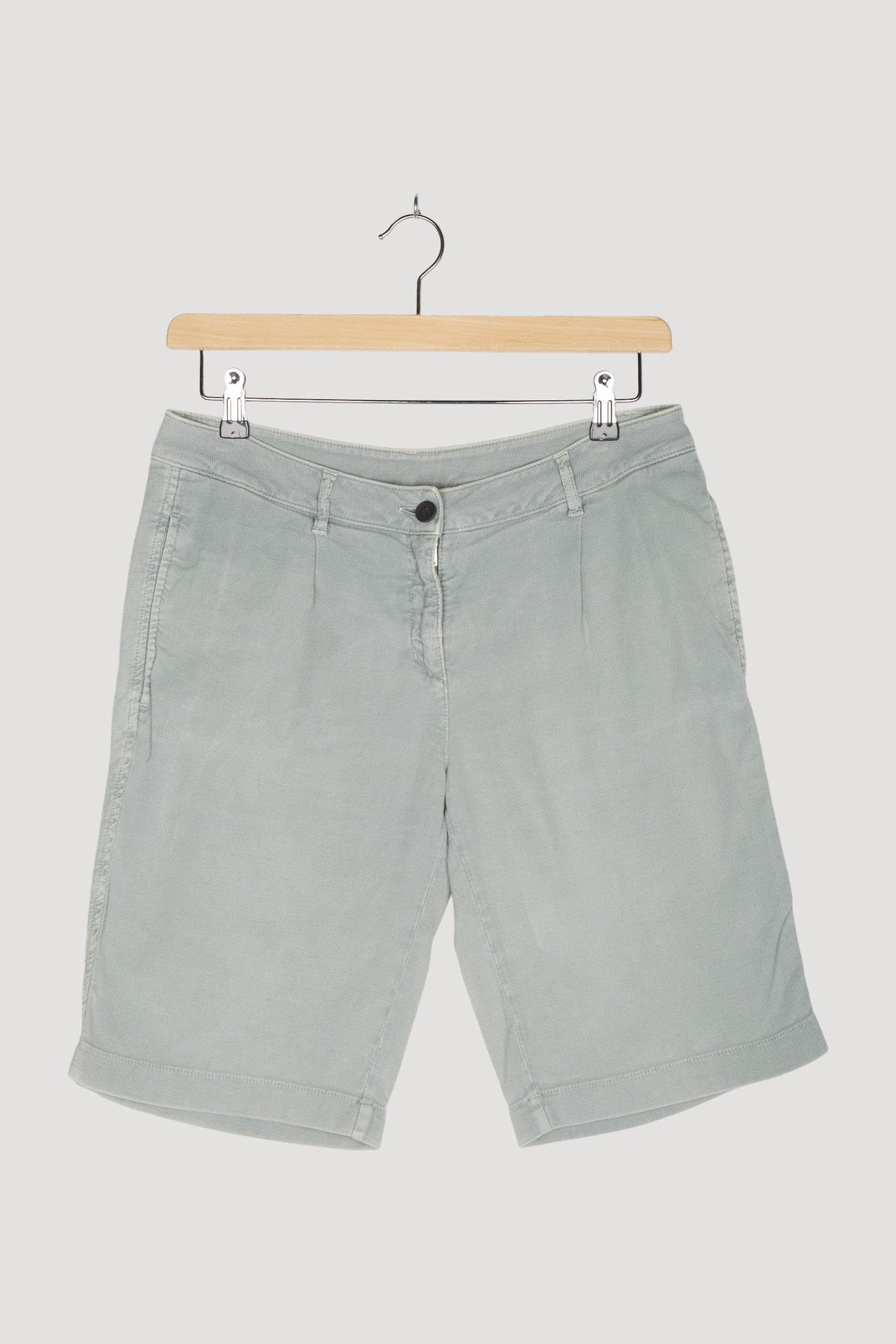 Secondhand Bermudas aus Bio-Baumwolle mit Leinen