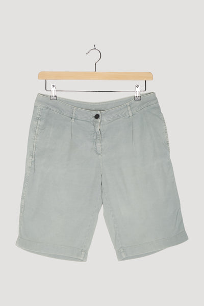 Secondhand Bermudas aus Bio-Baumwolle mit Leinen