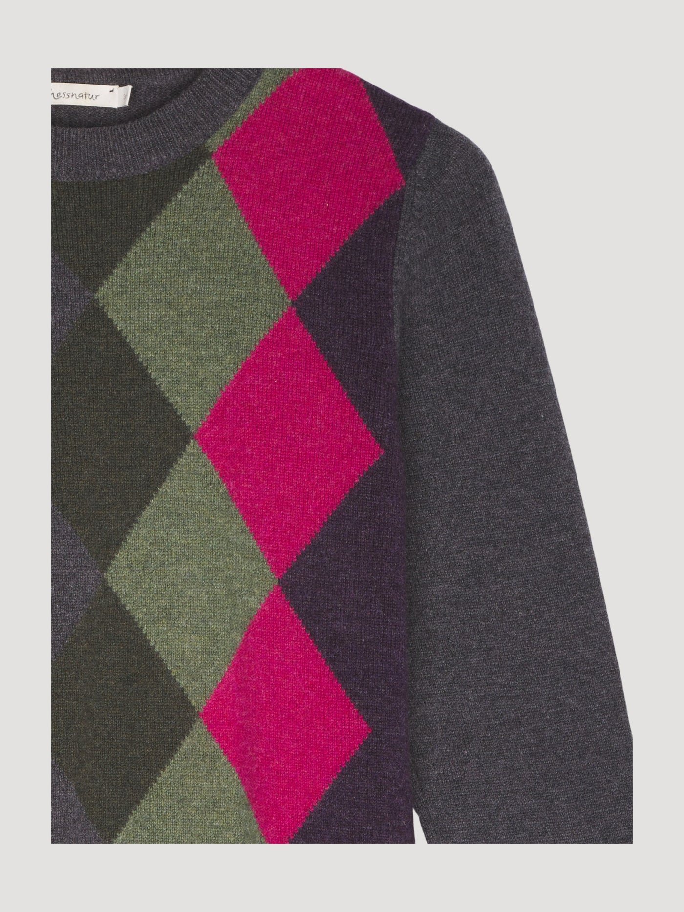 Secondhand Argyle-Pullover aus reiner Lambswool