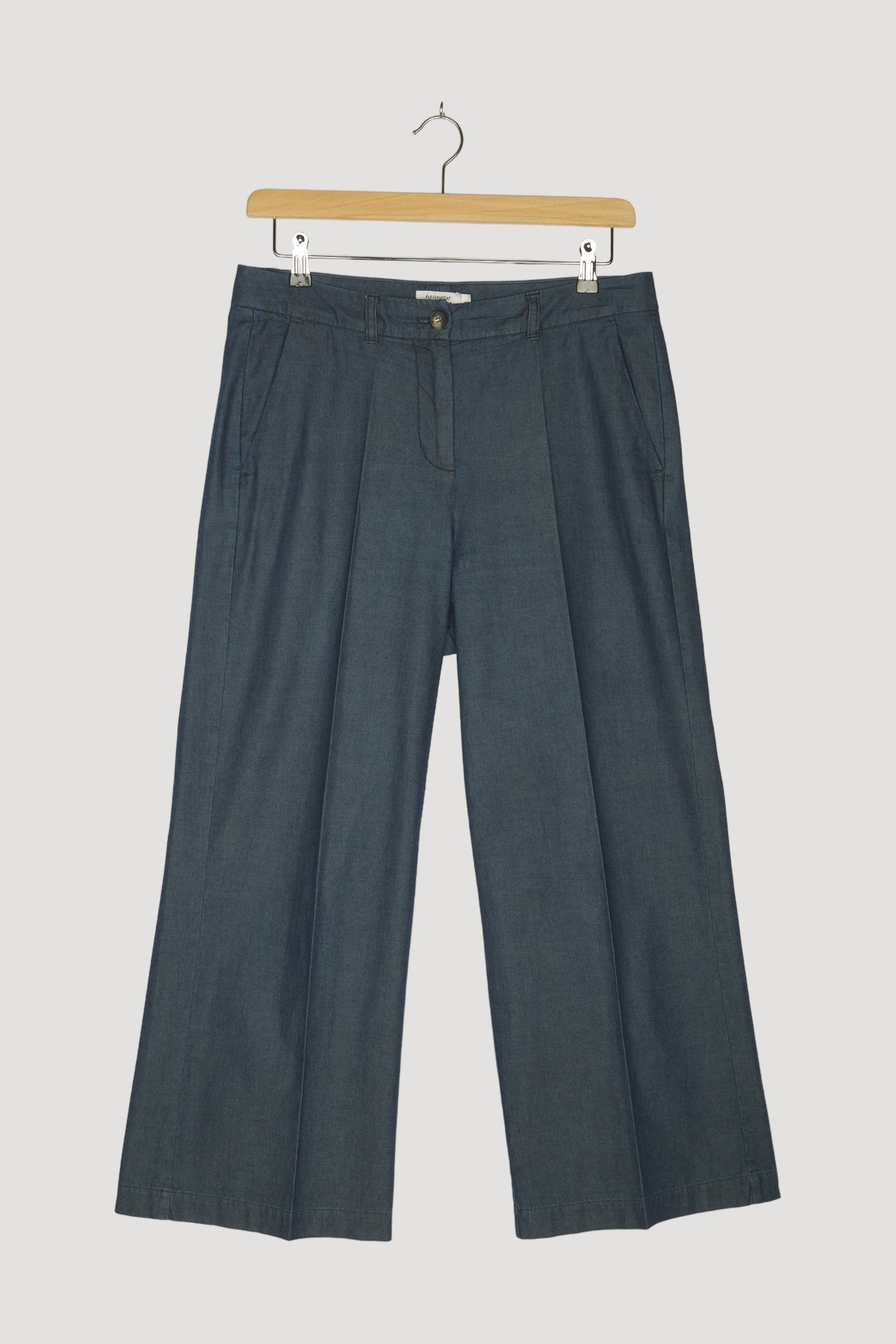 Secondhand Light Denim Culotte aus reiner Bio-Baumwolle