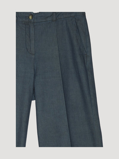 Secondhand Light Denim Culotte aus reiner Bio-Baumwolle