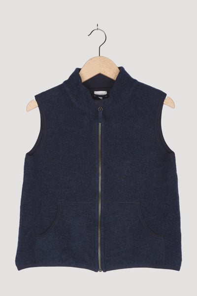 Secondhand Wollfleece-Weste aus reiner Bio-Merinowolle