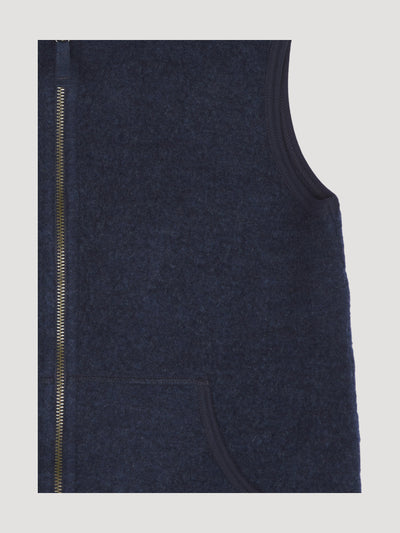 Secondhand Wollfleece-Weste aus reiner Bio-Merinowolle