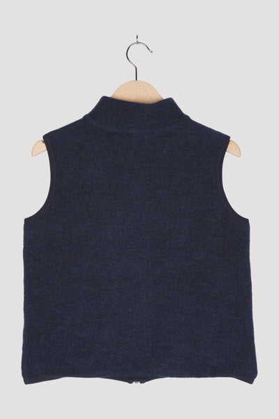 Secondhand Wollfleece-Weste aus reiner Bio-Merinowolle