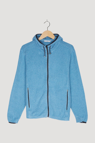 Secondhand Fleece-Kapuzenjacke aus reiner Bio-Baumwolle