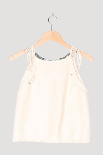 Secondhand Re-Purpose Stricktop aus Bio-Baumwolle mit Kapok