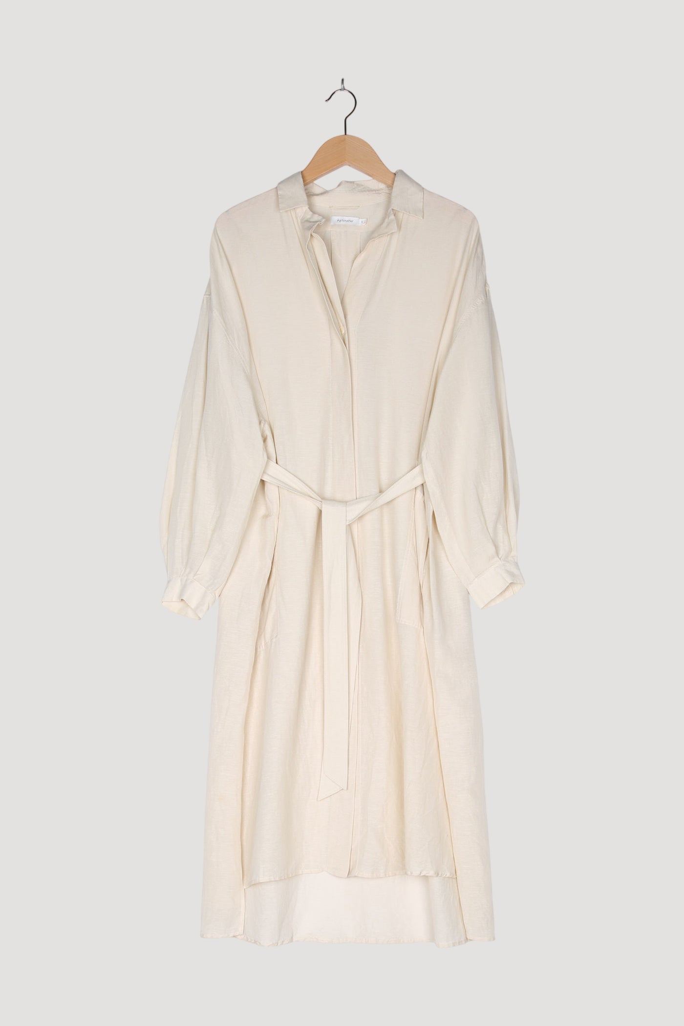 Secondhand Midi-Kleid aus Seide mit Hanf und Bio-Baumwolle