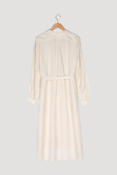 Secondhand Midi-Kleid aus Seide mit Hanf und Bio-Baumwolle