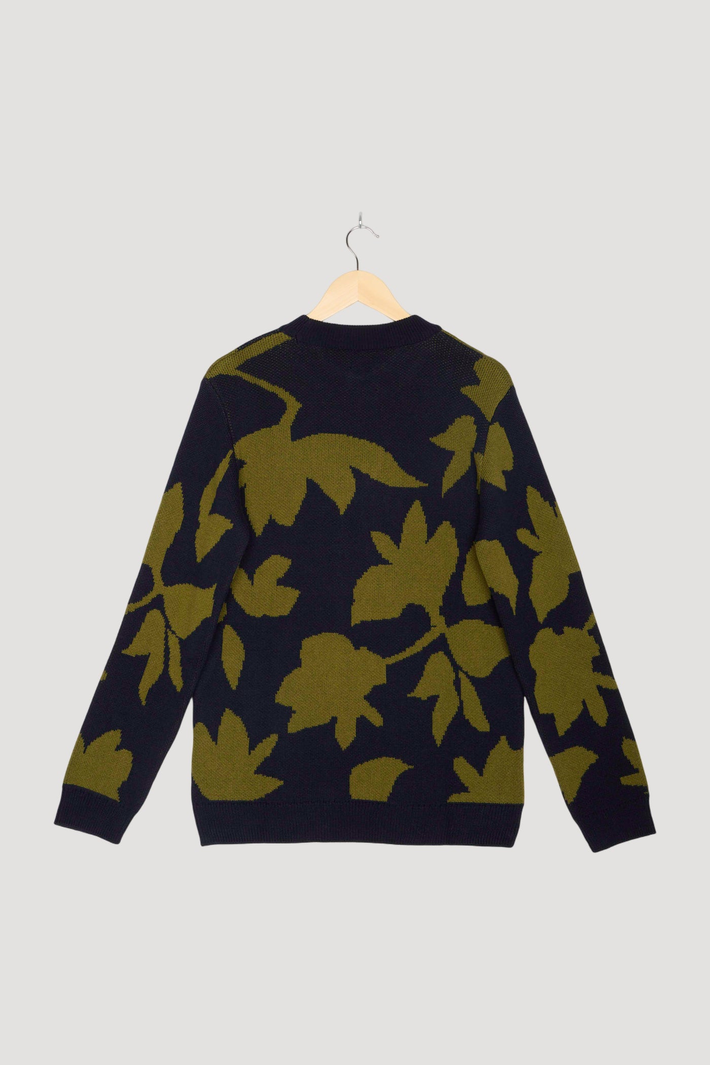 Secondhand Pullover Jacquard Regular aus reiner Bio-Baumwolle mit Bio-Merinowolle