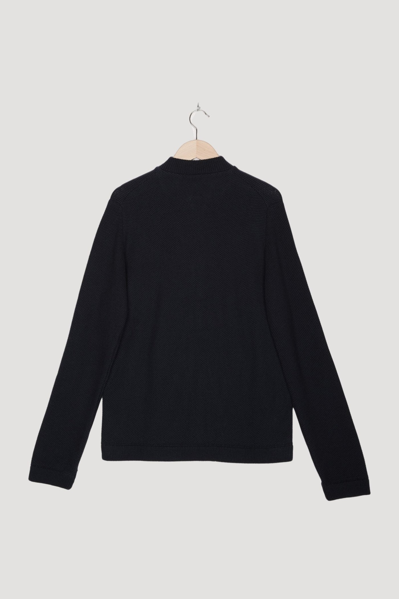 Secondhand Strickjacke Smart Bomber aus reiner Bio-Baumwolle und Schurwolle